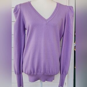 Vince & Love Lavendar Purple Puff Sleeve Viscose Sweater!!!! Like New!